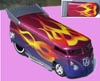 Criss Cross Flames on a VW Bus