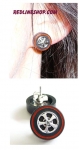 Redline Wheel Earrings